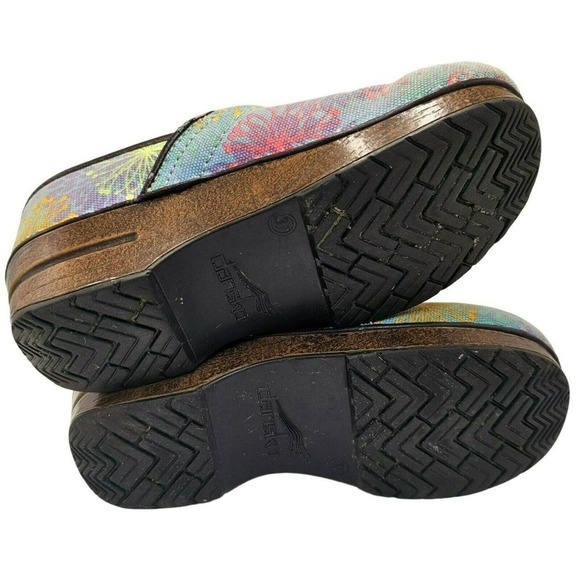 Dansko Pastel Clogs Womens 7 Vegan Mules Professional Nursing Shoes Slip On 37 - Picture 14 of 16